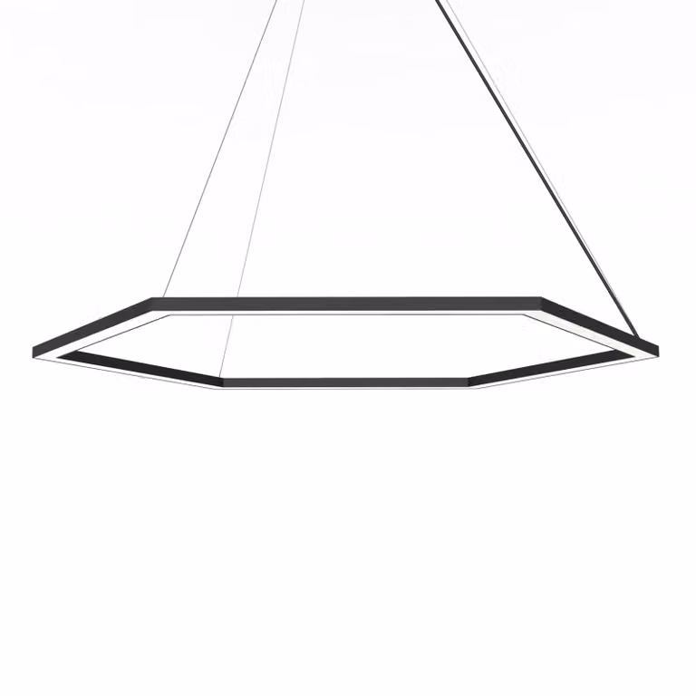 Lampada A Sospensione Esagono D90 Monocolore Opaca
