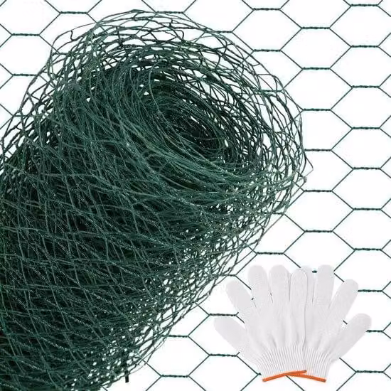 Tessuto a nido d'ape da 27 mm, 100 cm x 10 m, colore verde, in plastica. Rete resistente per giardini, pollai e animali. Rotolo da 10 metri