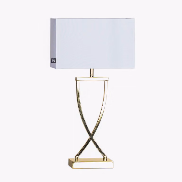 By Rydéns Lampada da tavolo Omega, Ottone / Oro, Soggiorno / Sala da pranzo, Tessuto / Stoffa / Seta, Moderno, Lampada da tavolo