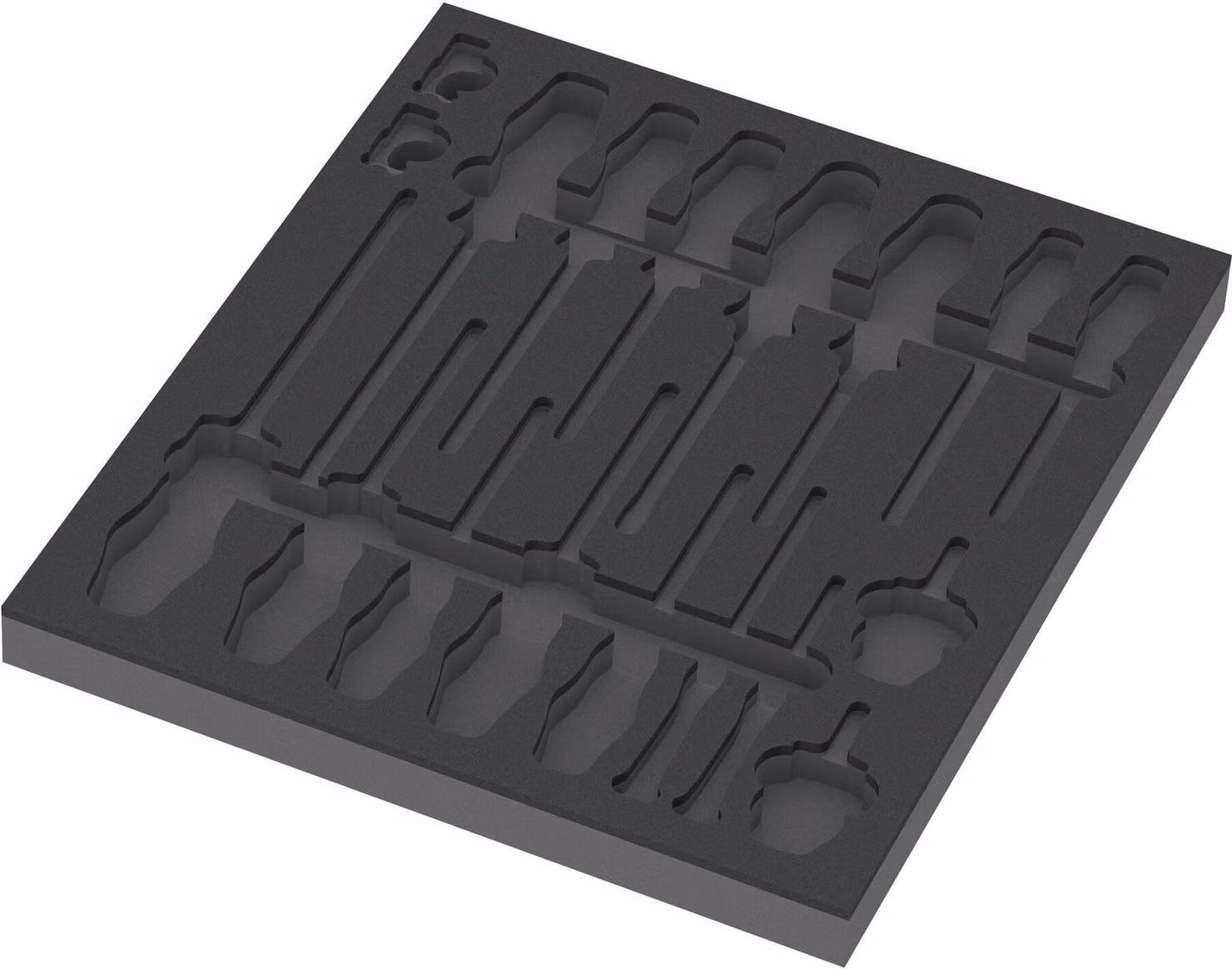 Wera 9810 Set di cacciaviti con inserto in schiuma 1, senza utensili, 344 x 30 x 392 mm