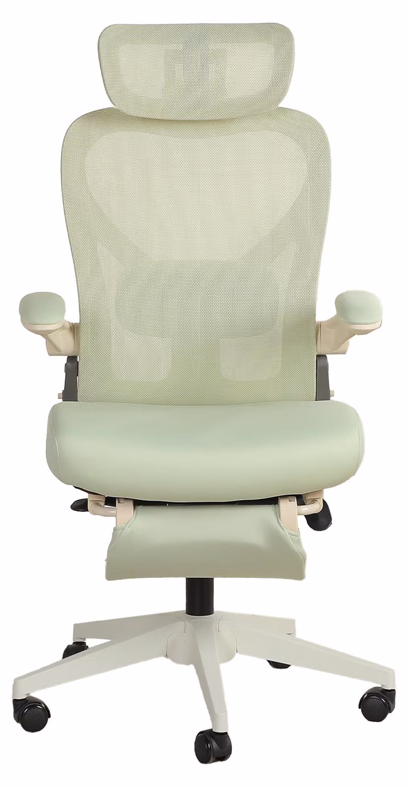 Sedia da ufficio ergonomica pieghevole, salvaspazio, con supporto lombare, cuscini in schiuma, braccioli pieghevoli, poggiatesta 3D e poggiapiedi. L3
