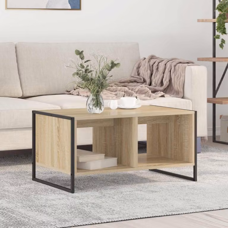 Maison Exclusive - Tavolino Sonoma 80 x 50 x 40 cm Materiale ligneo