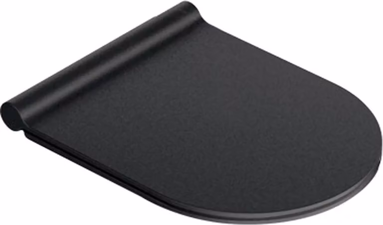 Sapho GSI Color Elements - Sedile per WC Slim, Soft Close, in duroplast, nero opaco MS86CSN26