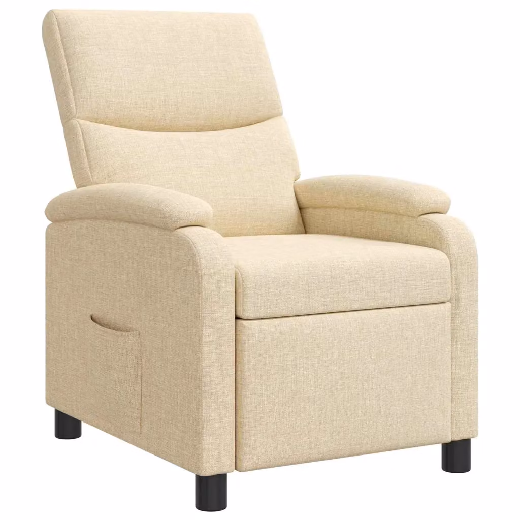 Poltrona reclinabile moderna in tessuto beige con braccioli per soggiorno o ufficio 580137 – 2