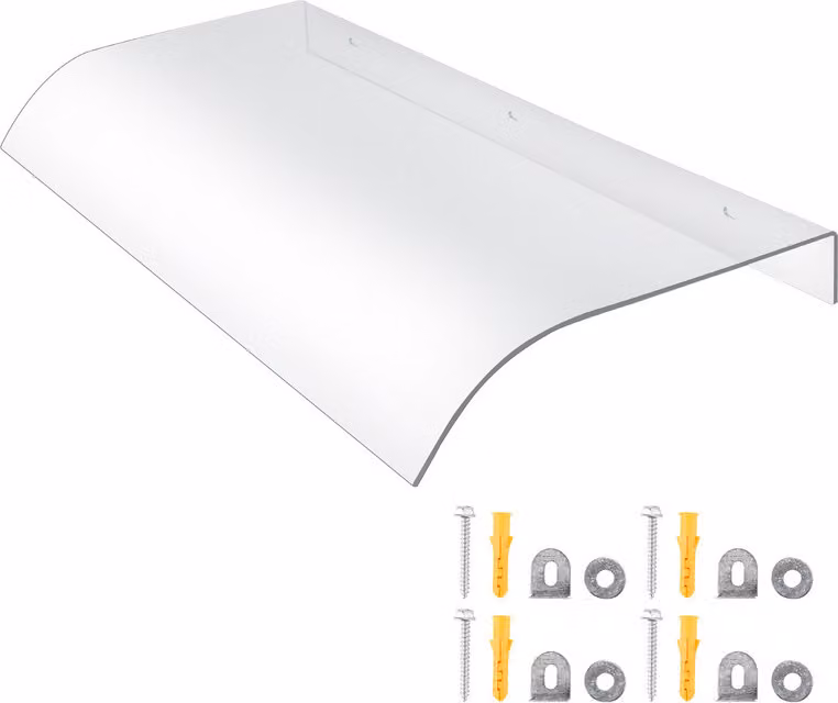 Tettoia per porta Tettoia per porta d'ingresso Tettoia per porta d'ingresso Trasparente 40x80cm Superficie fissa Installazione