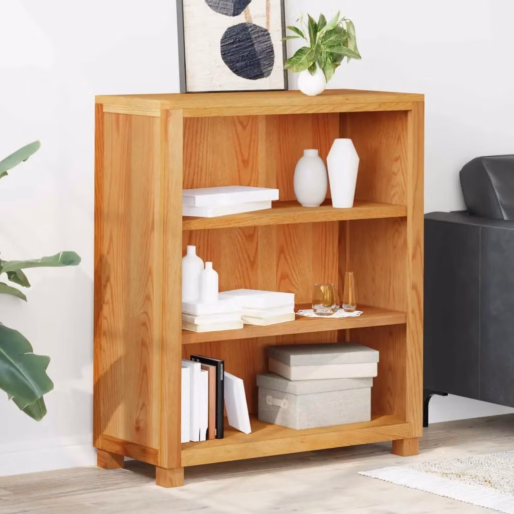 Armadietto moderno con ripiani e scaffali aperti in legno marrone CFW6490101 L/P/H: 95 x 35 x 80 cm – 2