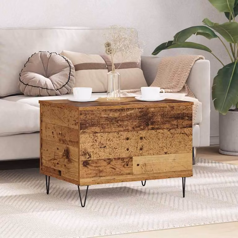 Maison Exclusive - Tavolino in legno antico 60 x 44,5 x 45 cm Materiale ligneo