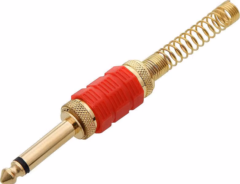 Spina jack 6,3 mm mono oro HQ Promozione
