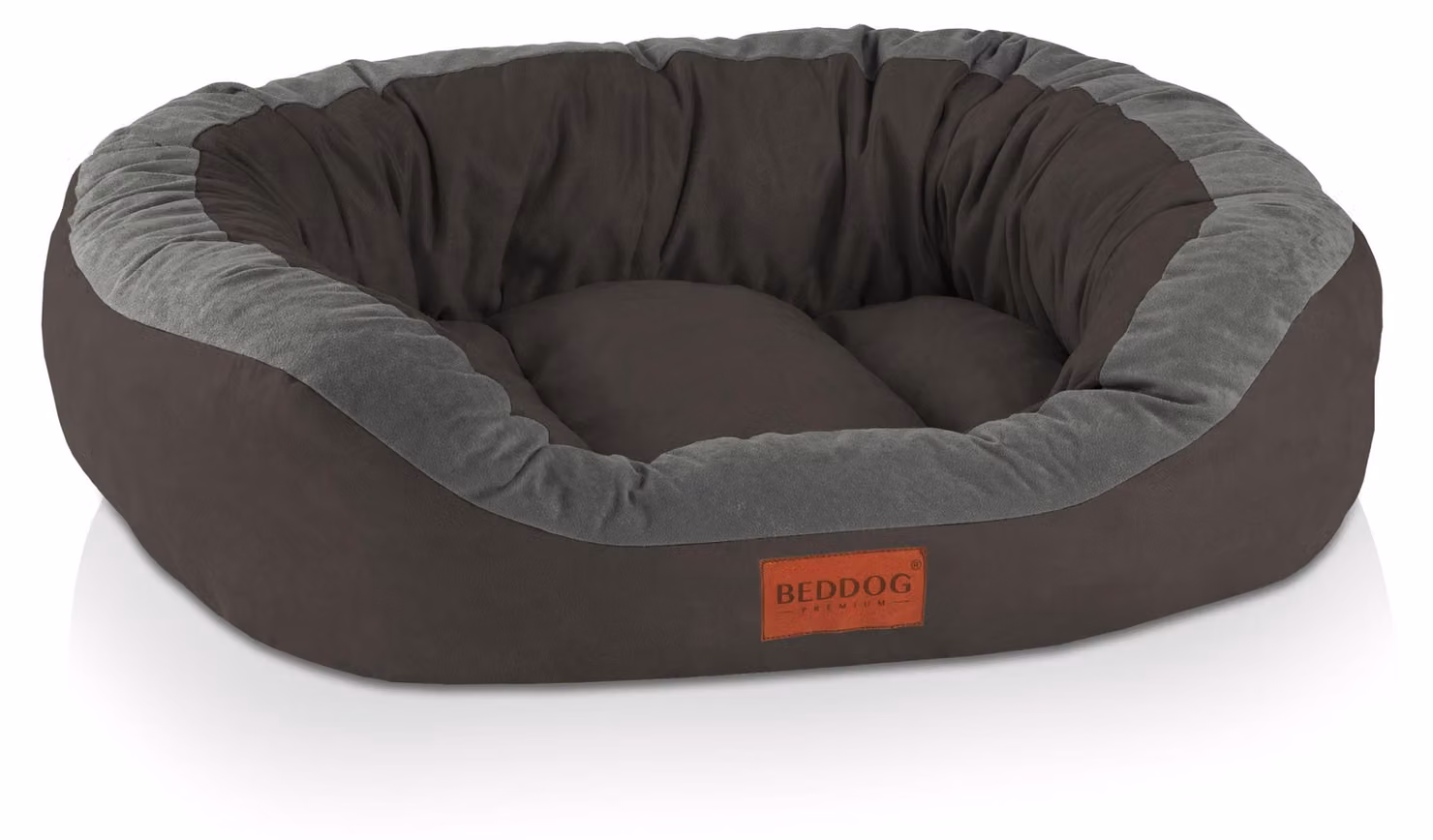 Cuccia per cani BedDog PRINS PREMIUM in resistente tessuto Alicante, ROCK-FLOW (grigio/antracite), L