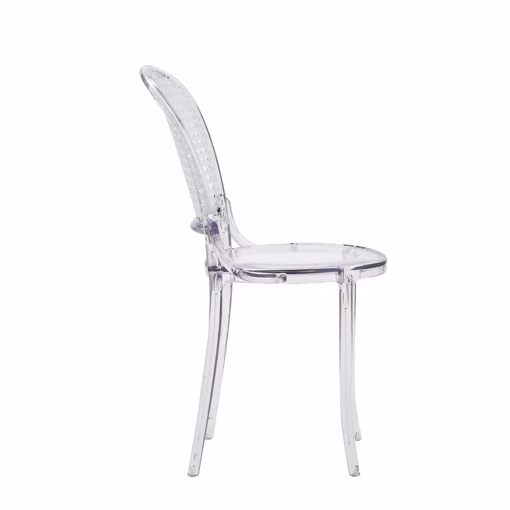 Set di 2 sedie design in polipropilene trasparente Mobili 2G L/P/H: 46 x 55 x 88 cm