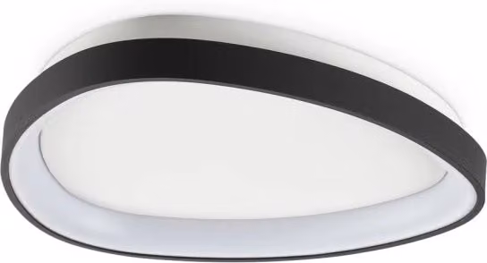 Plafoniera Gemini LED 24W Luce Calda 3000K Finitura Nera Ideal Lux