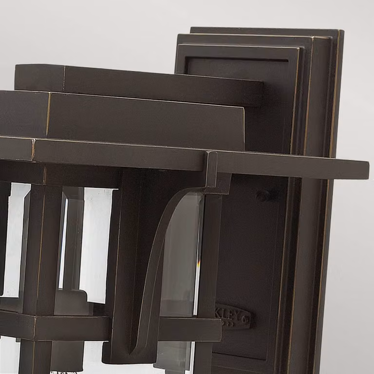 HINKLEY Applique da esterni Manhattan L, dimmerabile, Bronzo / Ottone antico, Alluminio, Applique da esterni