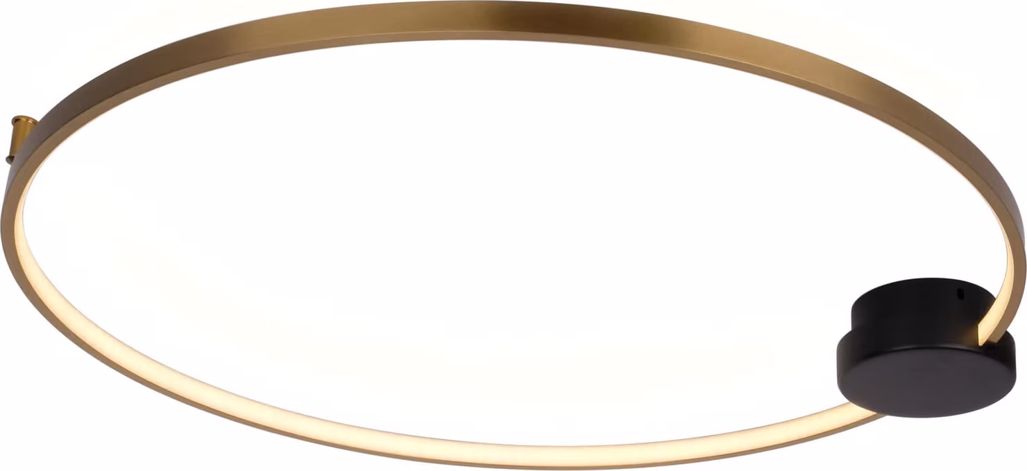 Eye 40 Plafond - plafond moderno nero e oro da 40 cm a LED