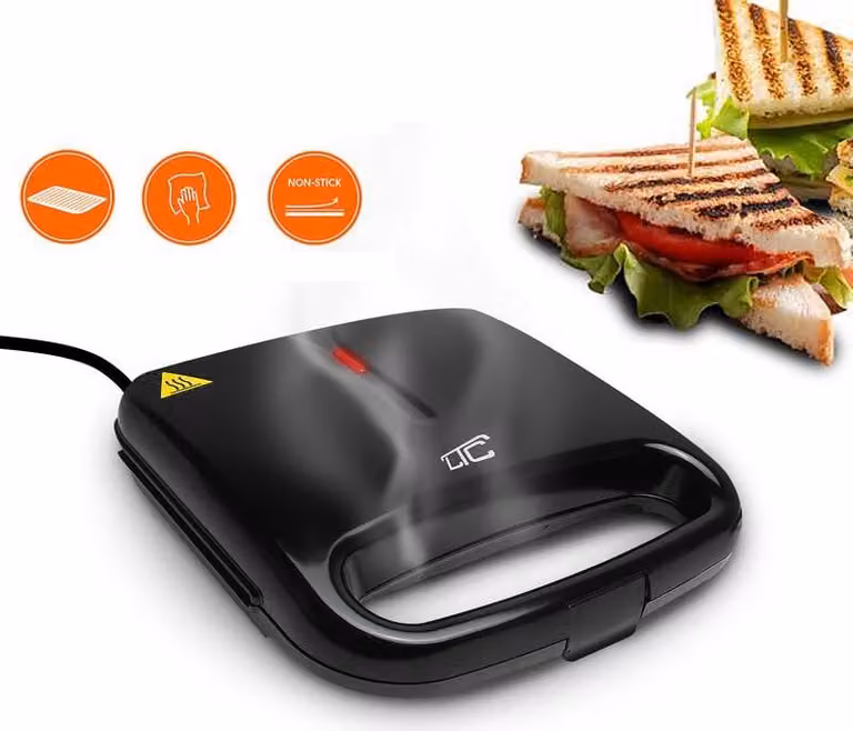 Griglia di contatto LTC LXOK1 Panini nero 750W