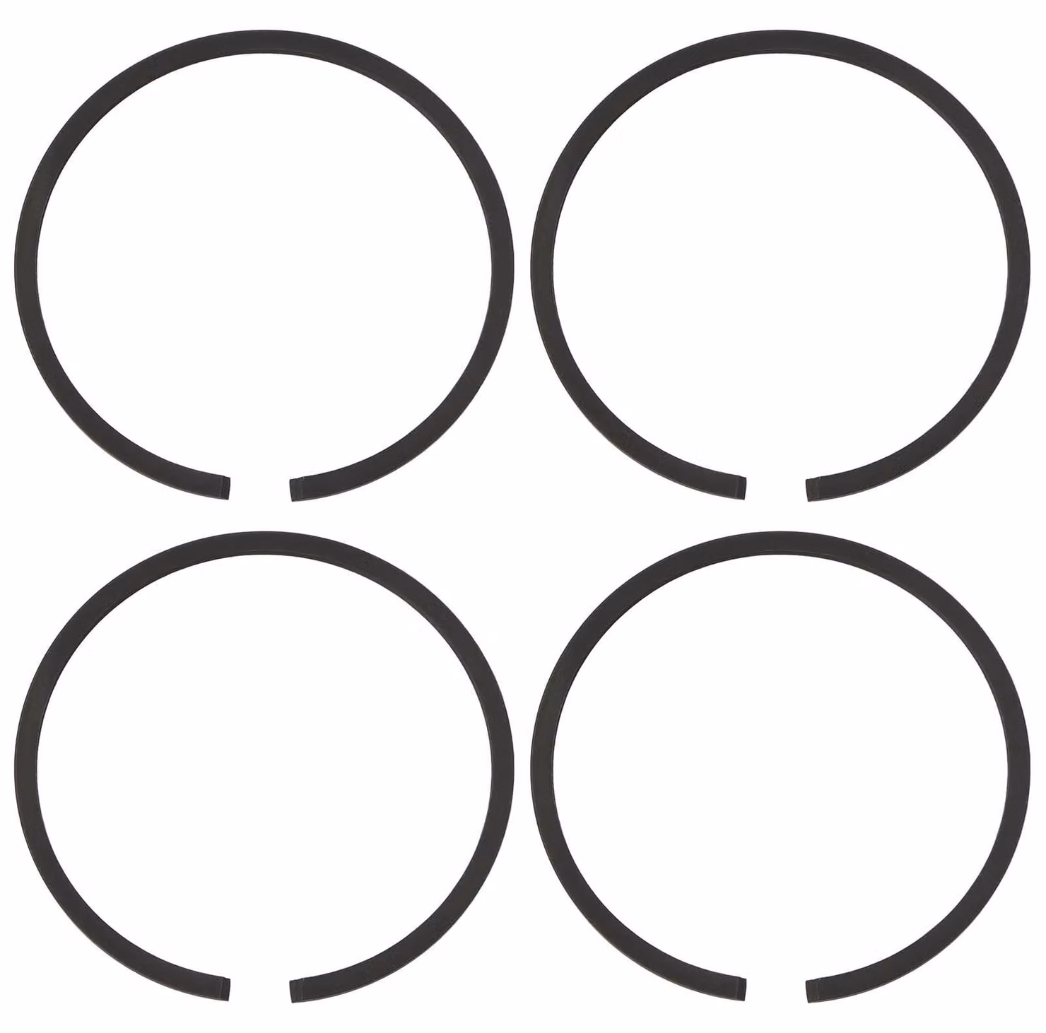 Set di 4 kit pistoni per motosega, diametro 60 mm, spessore 1,5 mm