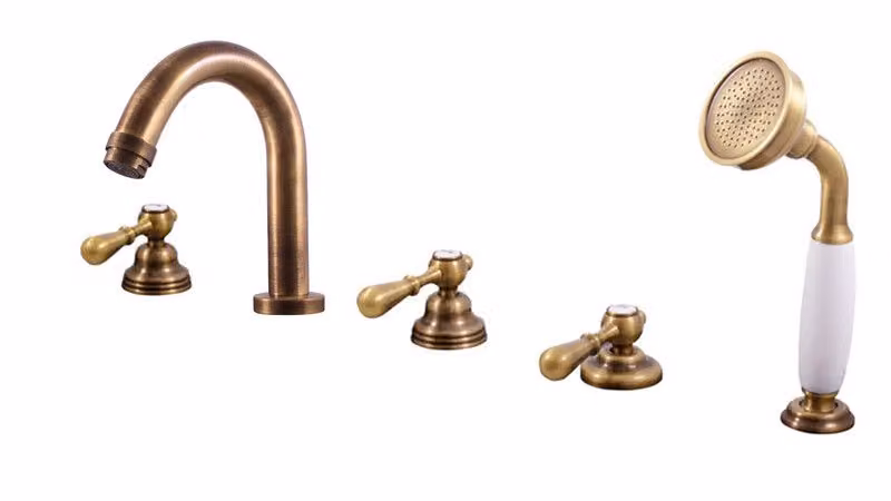 Slezák-RAV Miscelatore per bagno Slezák RAV Morava Retro MK462PSM Colore: ottone vecchio, Dimensioni: 3/8''