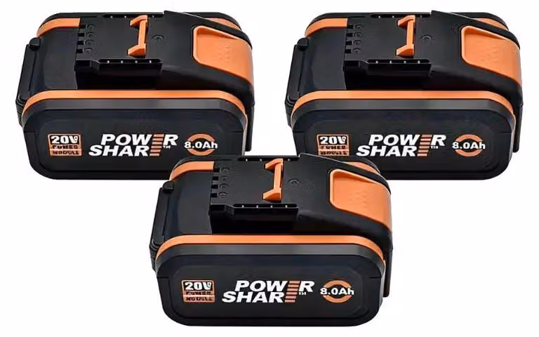 Sostituzione batteria, tecnologia Li-Ion, capacità 8000mAh, 20V 8.0Ah x 3