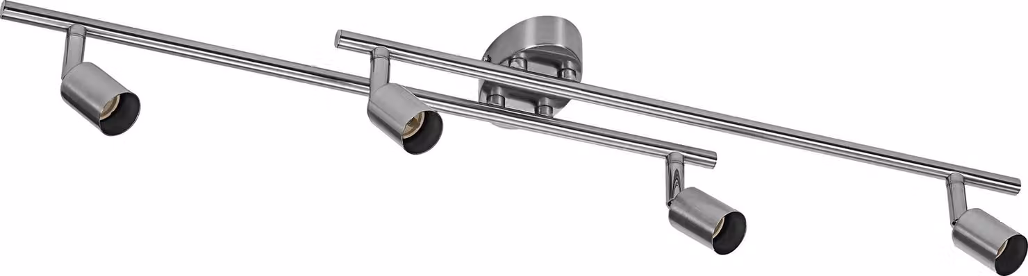 Faretto da soffitto OSRAM LED Spot Cylinder 4x GU10, nichel spazzolato, acciaio, orientabile, IP20, uso interno