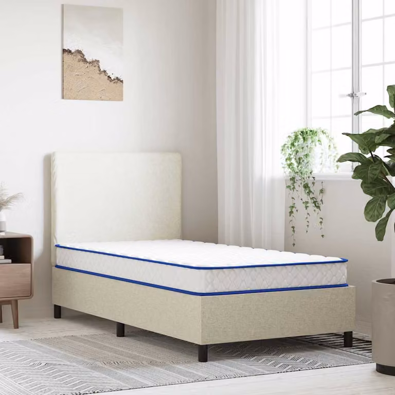 Materasso viscoelastico vidaXL bianco L/P/H: 90 x 190 x 17 cm