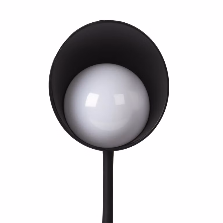 DICTROLUX Lampada da Scrivania LED Touch con Ricarica USB, Dimmerabile e Regolabile, Bianca o Nera