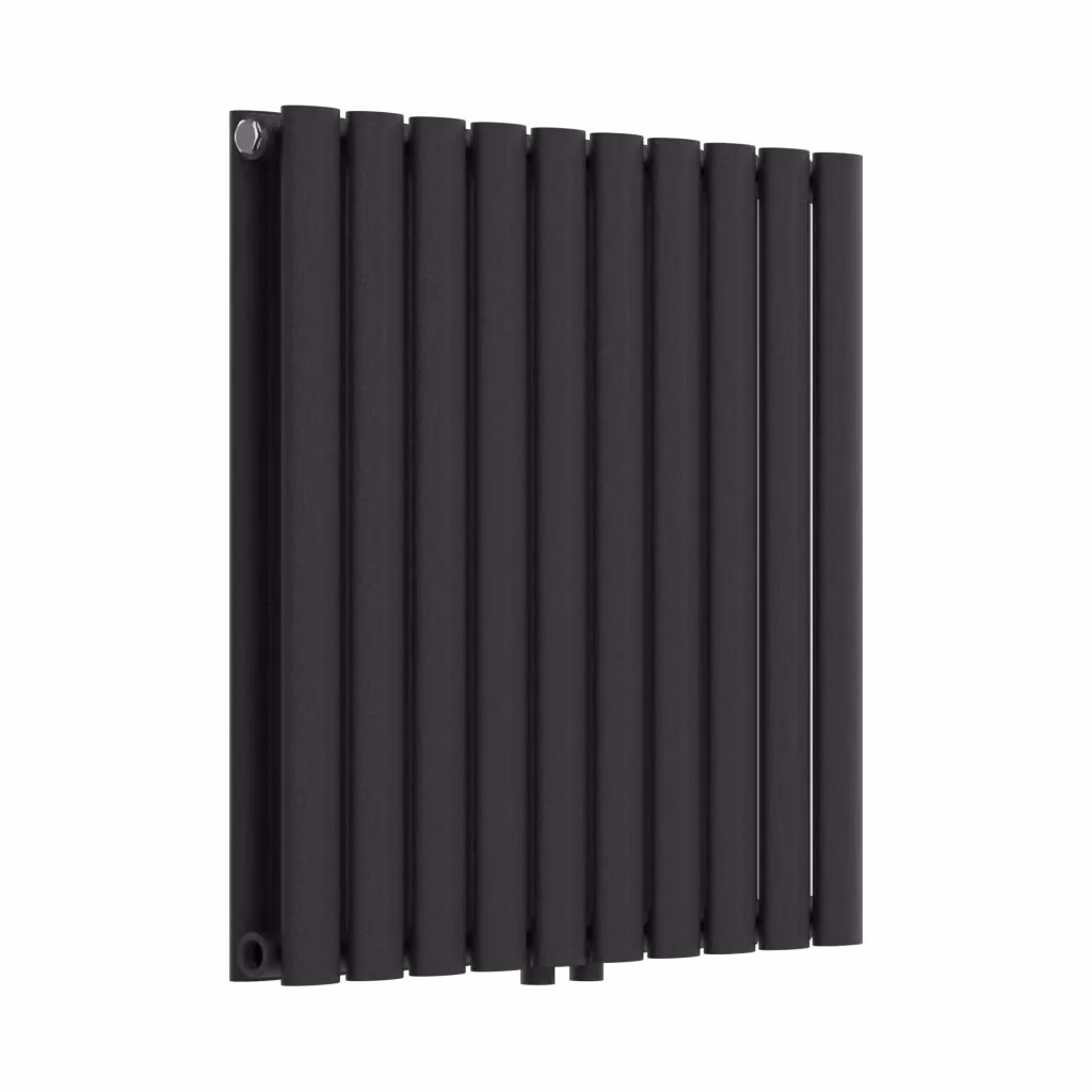 Termosifone a pannello doppio con elementi tubolari nero neu.haus L 60 cm x H 60 cm – 2