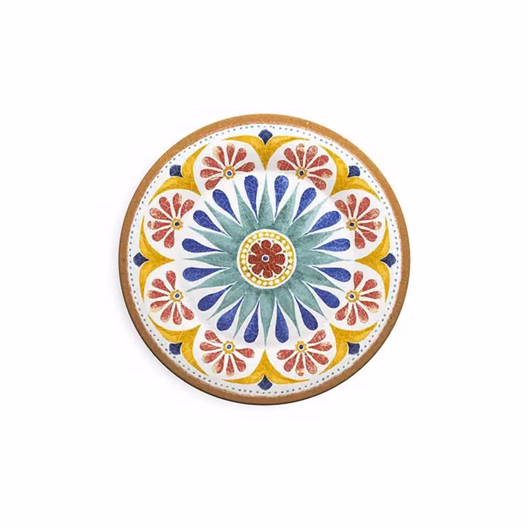 Piatto dessert in melamina, Linea Porto, diam. 21,6cm - 6 pezzi