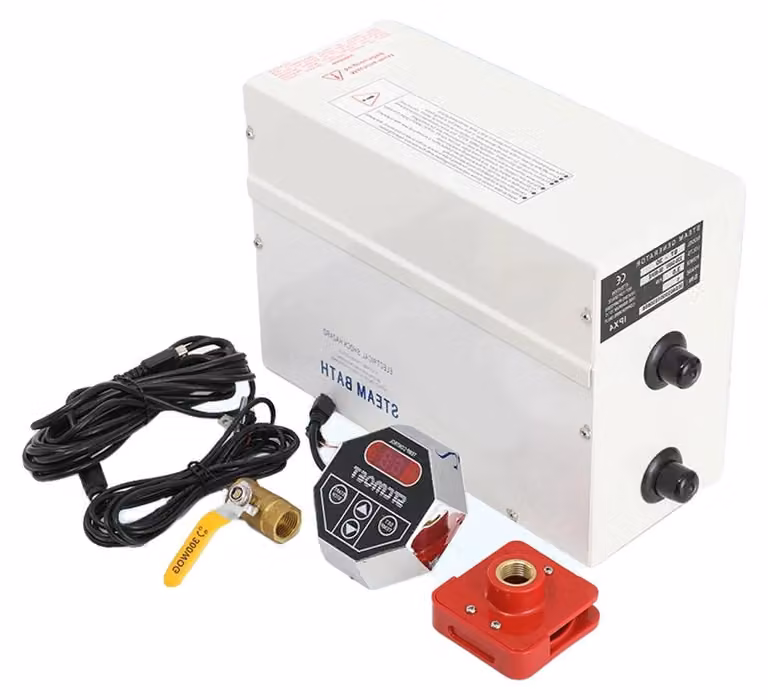 Generatore di vapore, potenza 3 kW, tensione 220-240V, dimensioni 300x130x230 mm, corrente 13,6 Ampere, intervallo di temperatura 25-55℃