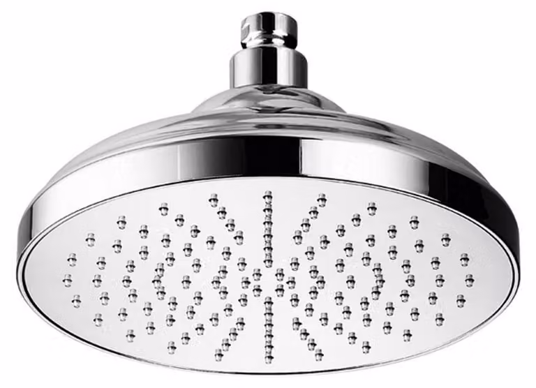 Herzbach LIVING SPA Doccetta a pioggia in stile retrò Ø 200 mm bianco-oro