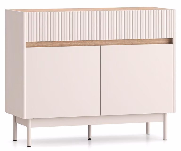 Credenza Dunea cassettiera rovere cashmere Cremona Torro larghezza selezionabile,104cm