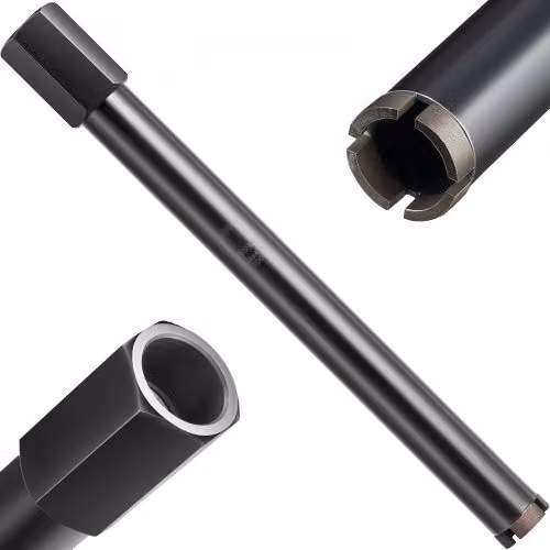 VEVOR Corona Diamantata per Carotaggio Diametro 38 mm Profondità di Foratura 356 mm, Tecnologia di Saldatura ad Alta Precisione, Punta Carotatrice Diamantata a Umido per Cemento Armato, Mattoni
