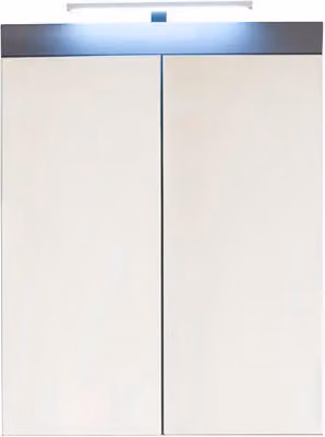 trendteam armadietto a specchio per il bagno Amanda grey melamine/agave grey HG.TZ 60 x 77 x 17 cm