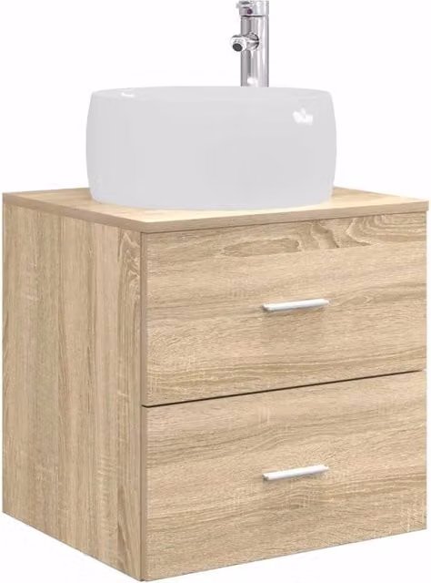 Mobile Lavabo | Armadio Lavabo da Parete Rovere Sonoma 49,5 x 44,5 x 66 cm