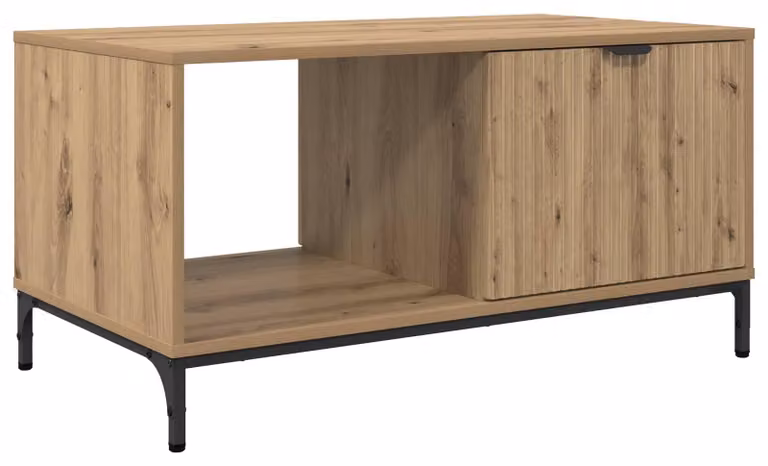 Tavolino da salotto Rovere artigianale 90 x 49 x 46 cm