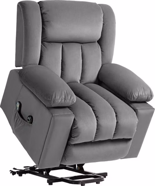 Poltrona Relax Elettrica Alzapersona ¨C Xylo ¨C Tessuto Velluto con USB