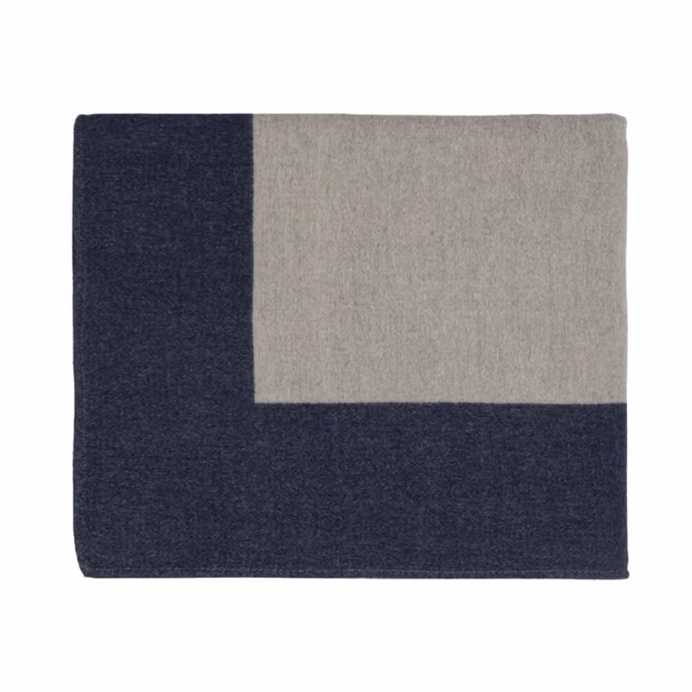 ENGADINA Plaid - Taglia: 140x200,Colore: ENGADINA - NATURALE/BLU