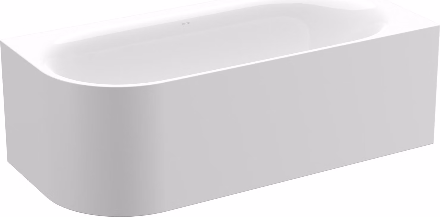 BetteLux Oval V Silhouette Baignoires d'angle, 2 inclinaisons du dossier, installation dans le coin droit, 1750x800x450mm, 3435-000CELVS, 3435-000CELVS