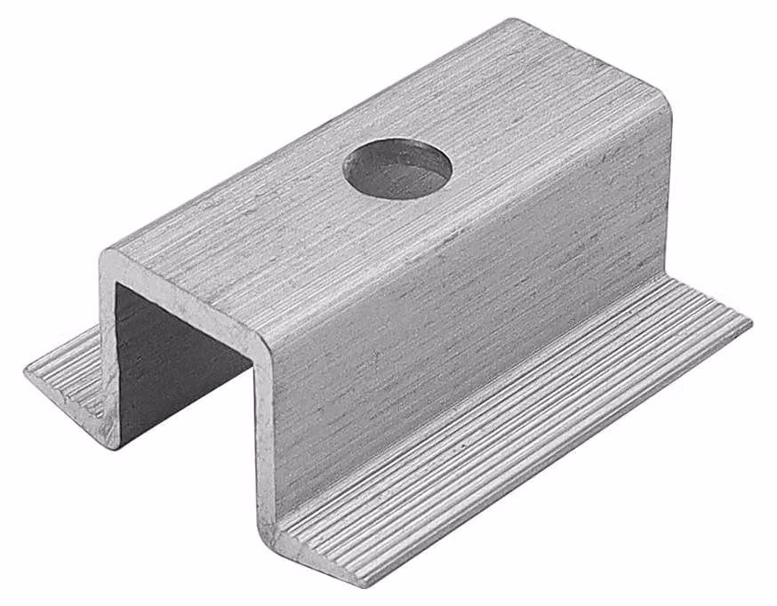 Confezione da 6 clip per pannelli solari, alluminio, per fissaggi da 25 a 45 mm