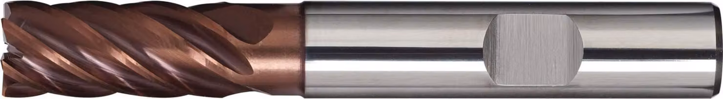 Fresa a gambo DIN 6527 L Diametro nominale 16 mm VHM TiAlN 35-38 DIN 6535 HB Numero di taglienti 6 lunghi