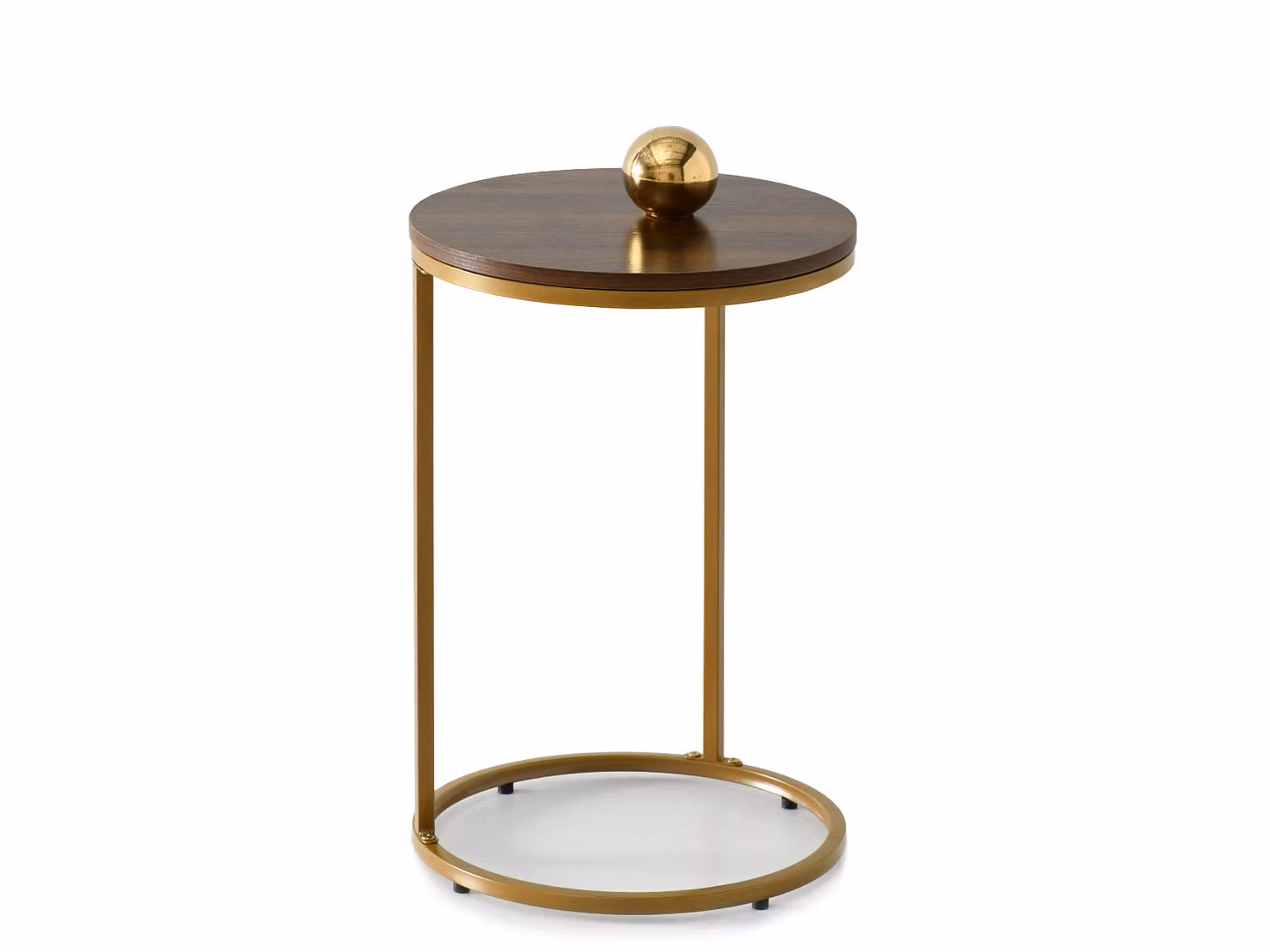 Tavolino TENOCH - oro / noce