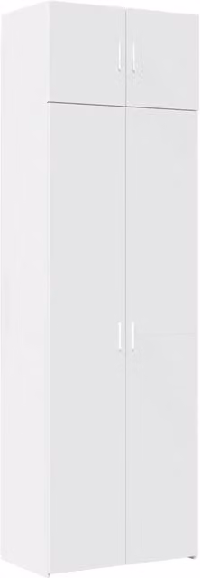 Mobile Portaoggetti Bianco 70x42,5x225 cm in Truciolato CFW7824846