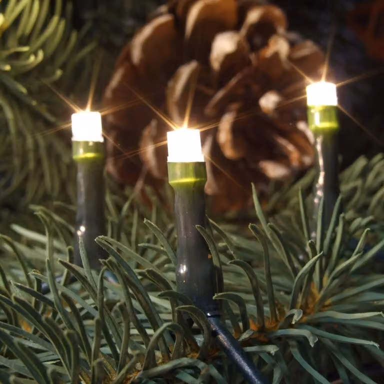 Luci fiabesche Star-Max con 400 LED bianchi caldi, IP44, 40 m