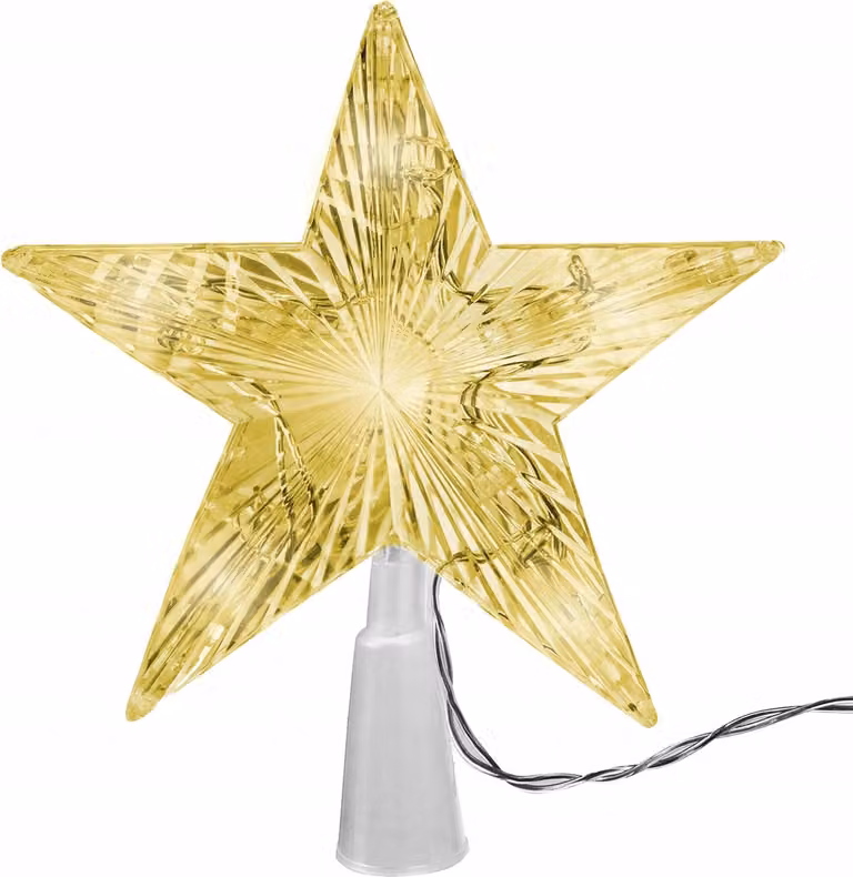 Ruhhy 24853 Stella di Betlemme a LED per albero di Natale, 20 x 17 cm