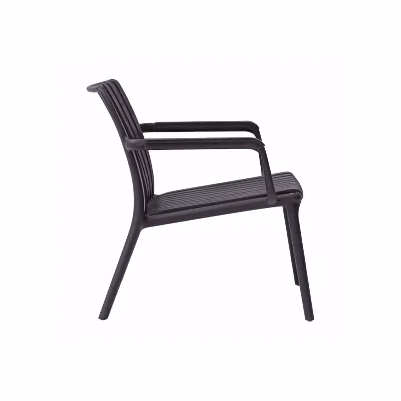 Set Poltrona da Balcony e Giardino Valencia Moia in Resina Antracite Opaca – 2