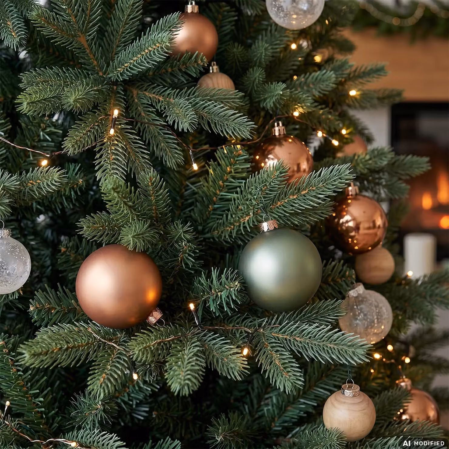 Albero di Natale Artificiale Nordico VESTIAMO CASA in PE, colore verde, H 180 cm, Diametro alla base: 114 cm – 3