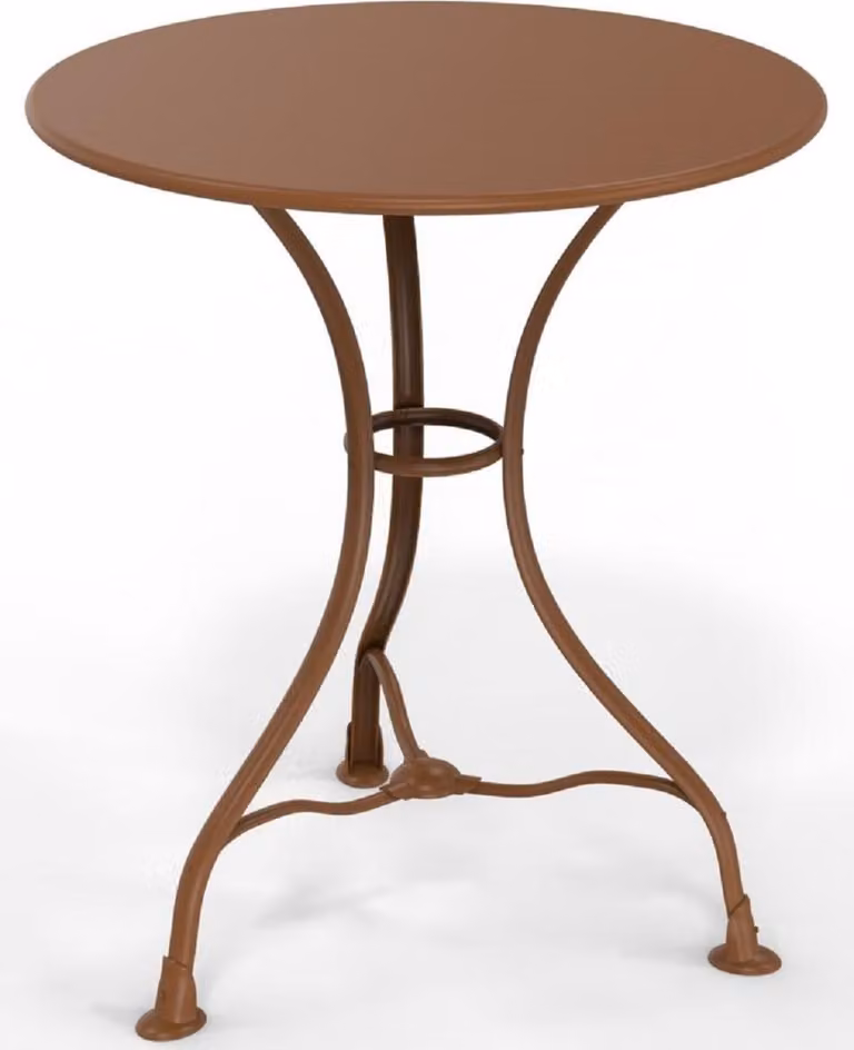 Casa Padrino Tavolo da giardino liberty Ø 60 x H. 70 cm - Vari colori - Tavolo rotondo in ferro battuto per giardino e patio - Mobili da giardino e patio in ferro battuto liberty