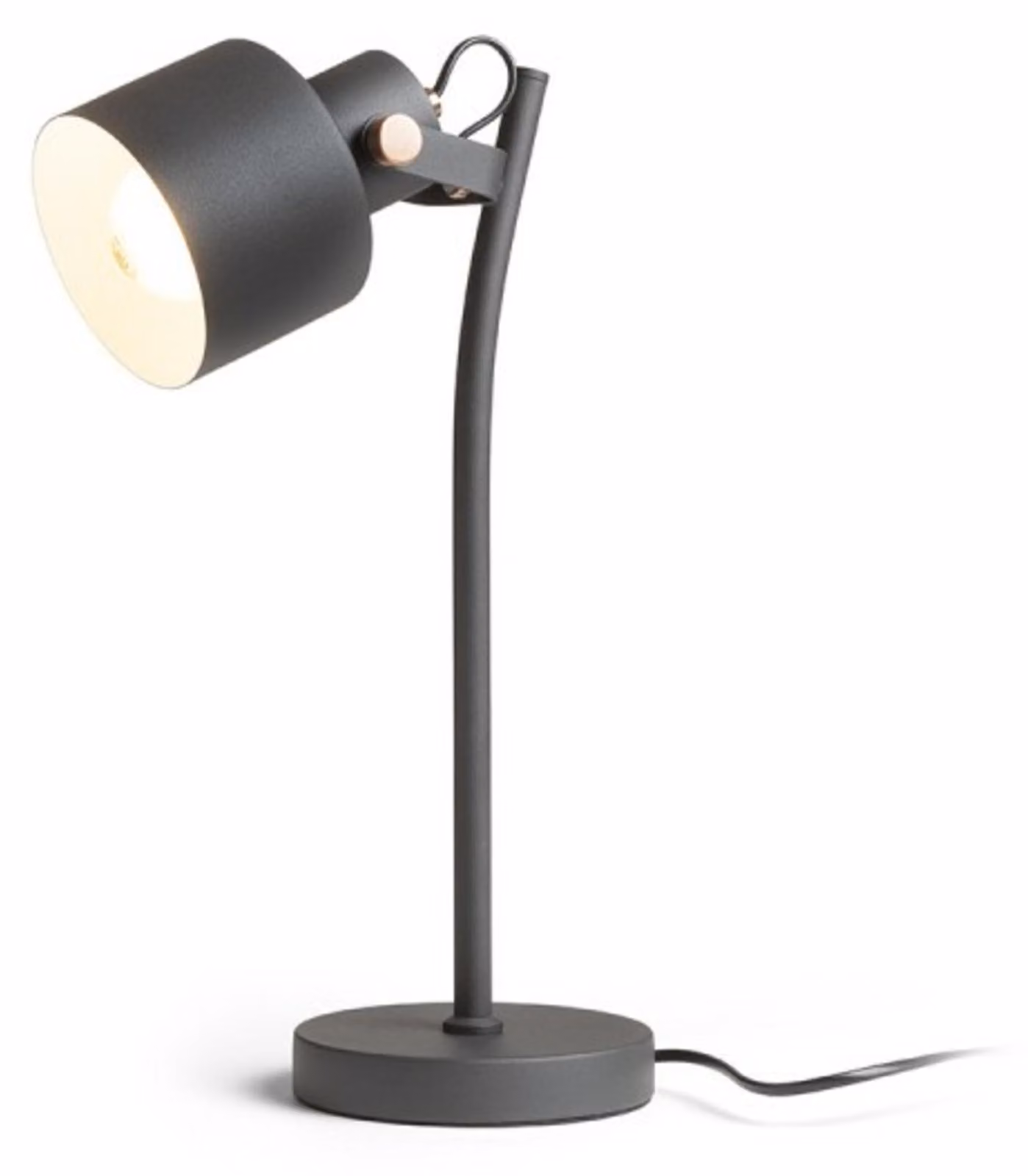 CELEIA lampada da tavolo in rame pettinato nero opaco 230V LED E27 11W