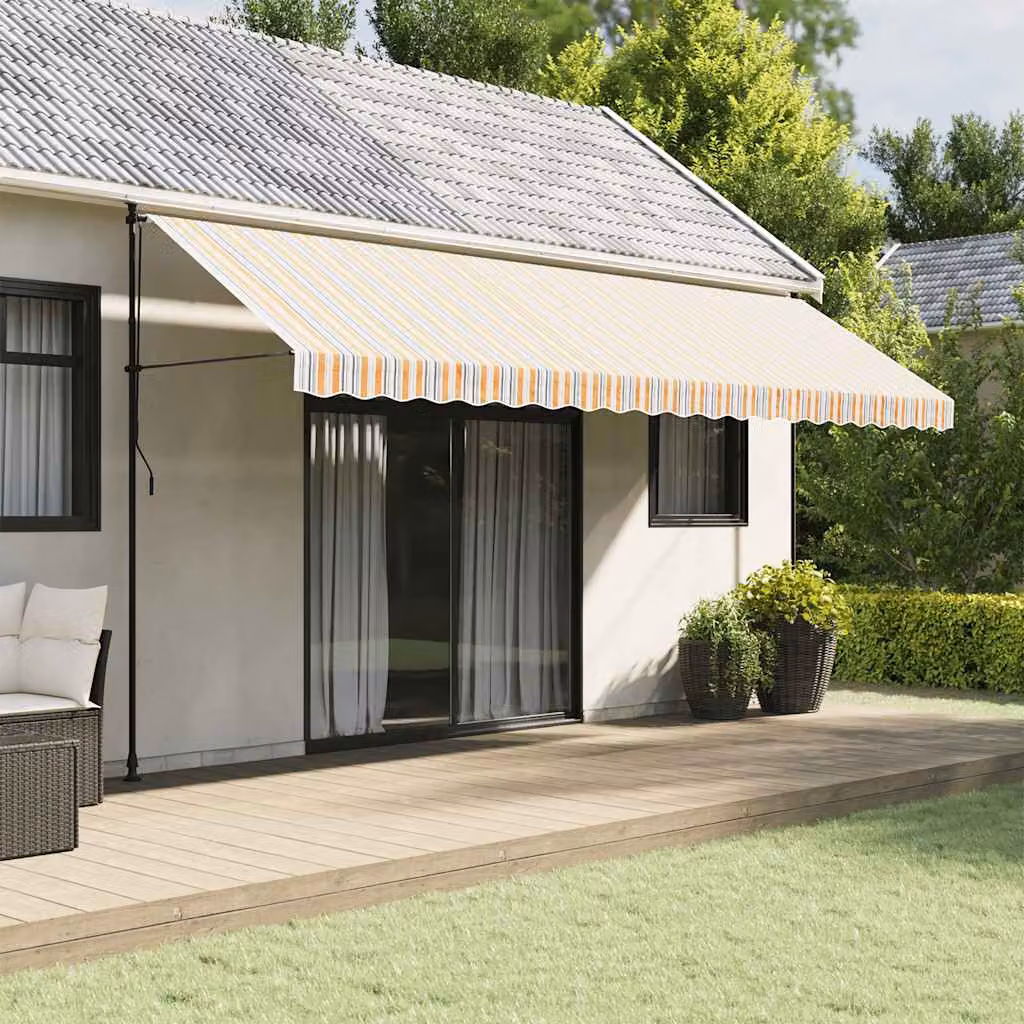 Tessuto di ricambio multicolore per tenda da sole vidaXL in poliestere L: 500 cm, P: 345 cm