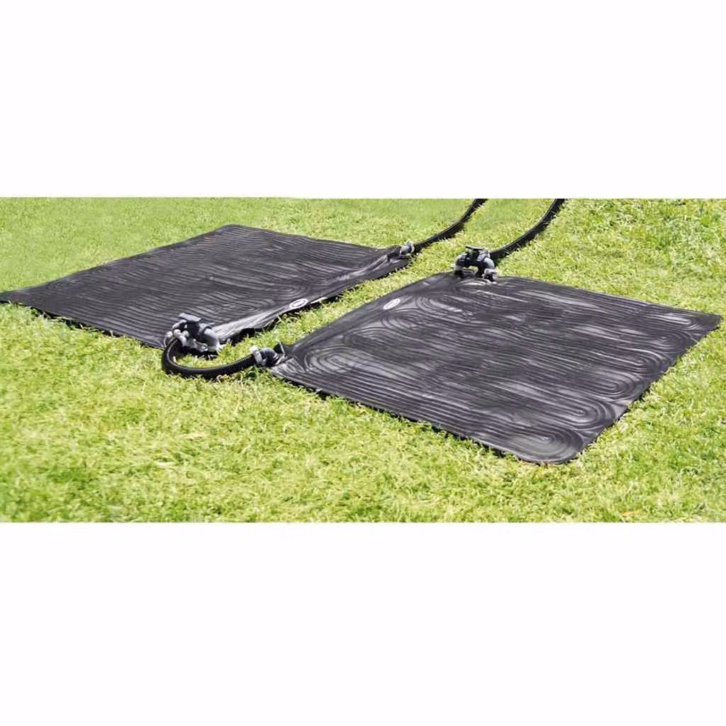 Set di 2 Tappetini Solari Termici Intex in PVC Nero, L/P: 120 x 120 cm