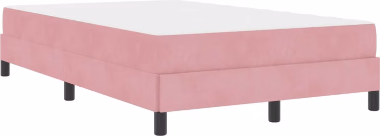 Maison Exclusive - Letto boxspring con materasso Rosa 120 x 220 cm in tessuto