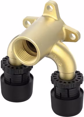TECElogo-Ax, piastra a doppia parete per pareti, dimensione 20 x Rp 1/2, in bronzo al silicio